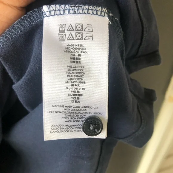 Micheal Kors Navy Blue Polo Men’s Small Short Sleeve Shirt Casual Office Work - Picture 4 of 6